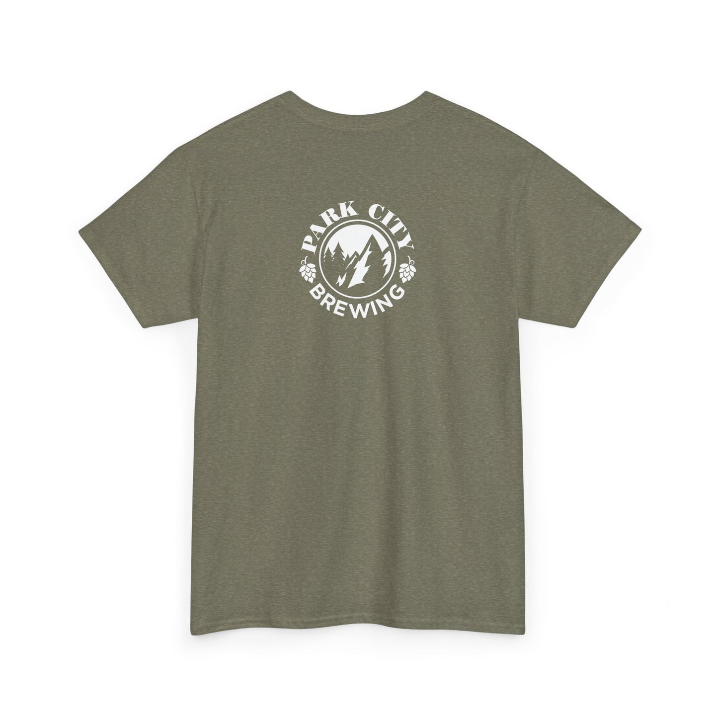 SHRED POW. DRINK BEER. Park City Brewing Cotton Tee